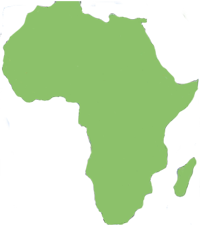 Cartina trasparente dell'Africa